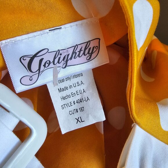 Golightly, A-Line, Polka Dot, Pin-up Fun, Square Neck Dress, USA Made, XL, NWT - Picture 9 of 9